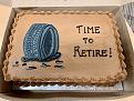 The retirement cake I brought for my last day of work